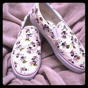Minnie mouse slip on vans size 9